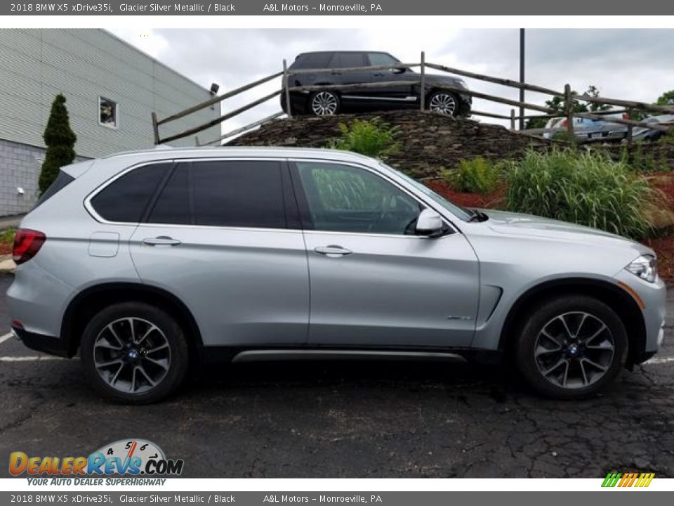 2018 BMW X5 xDrive35i Glacier Silver Metallic / Black Photo #6