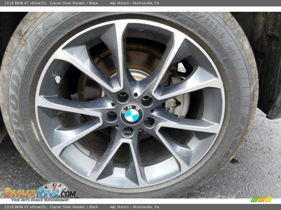 2018 BMW X5 xDrive35i Glacier Silver Metallic / Black Photo #9