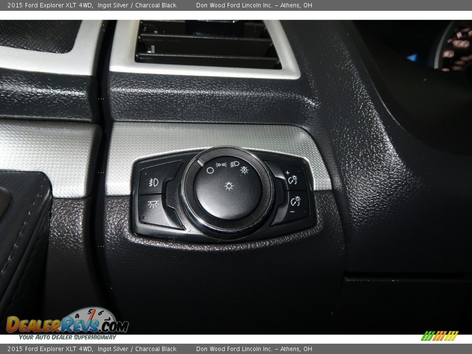 2015 Ford Explorer XLT 4WD Ingot Silver / Charcoal Black Photo #36