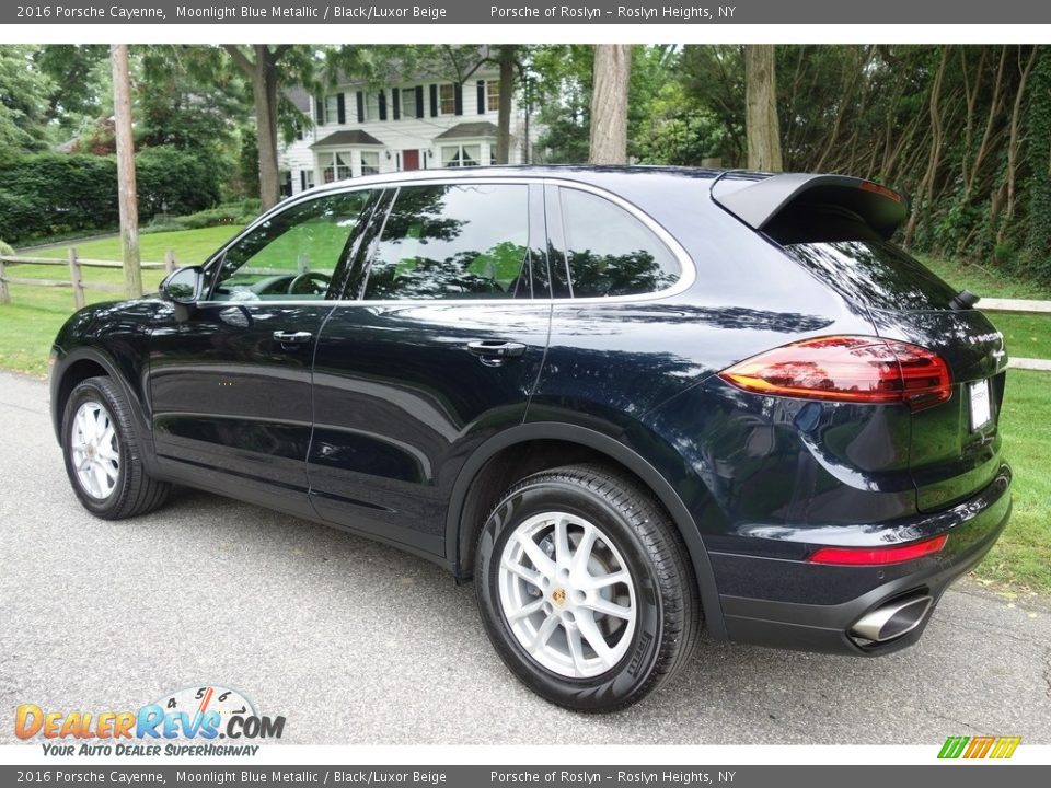 2016 Porsche Cayenne Moonlight Blue Metallic / Black/Luxor Beige Photo #4