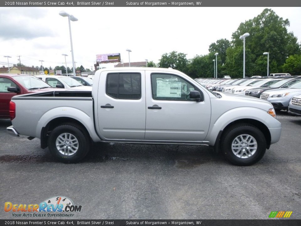 2018 Nissan Frontier S Crew Cab 4x4 Brilliant Silver / Steel Photo #3