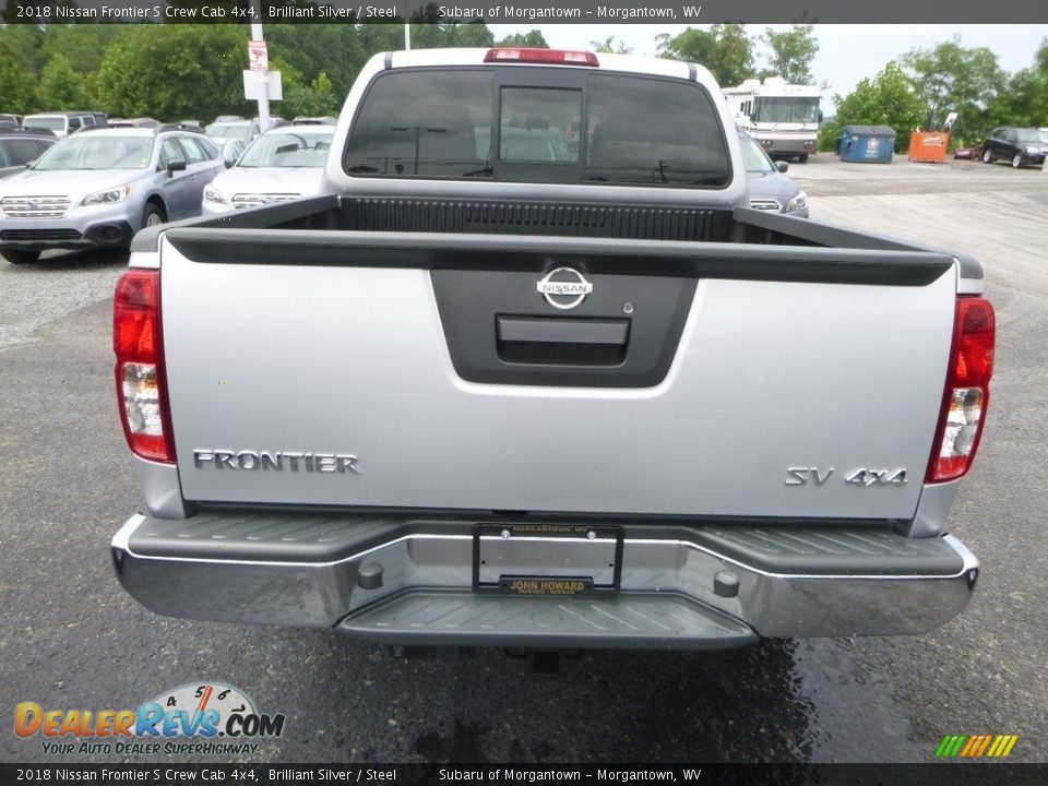 2018 Nissan Frontier S Crew Cab 4x4 Brilliant Silver / Steel Photo #5