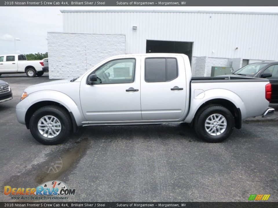 2018 Nissan Frontier S Crew Cab 4x4 Brilliant Silver / Steel Photo #7