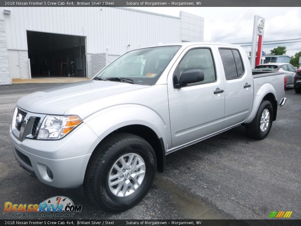 2018 Nissan Frontier S Crew Cab 4x4 Brilliant Silver / Steel Photo #8