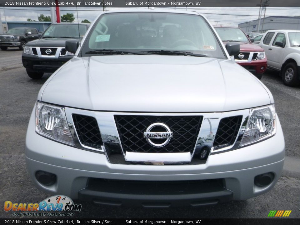 2018 Nissan Frontier S Crew Cab 4x4 Brilliant Silver / Steel Photo #9