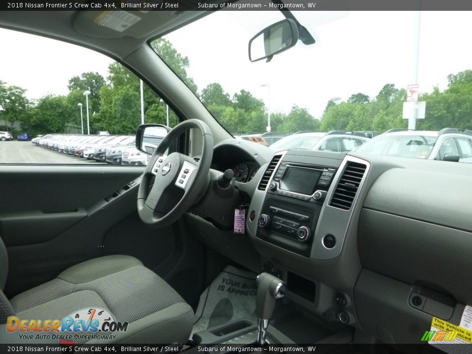 2018 Nissan Frontier S Crew Cab 4x4 Brilliant Silver / Steel Photo #10