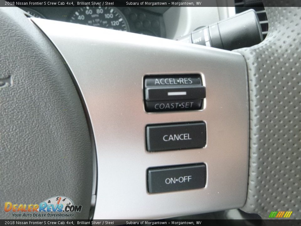 2018 Nissan Frontier S Crew Cab 4x4 Brilliant Silver / Steel Photo #18