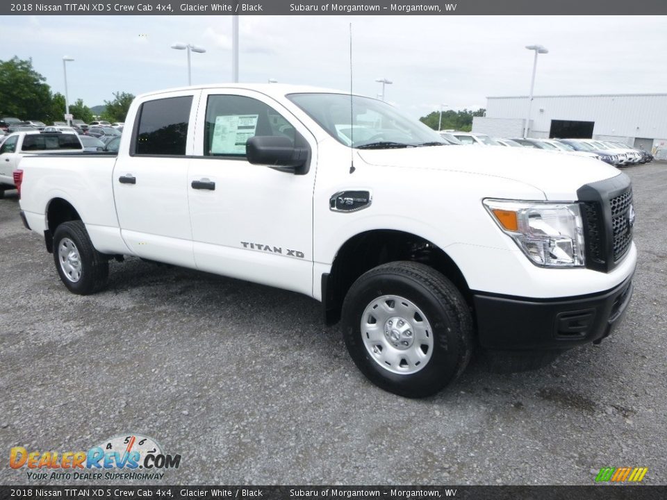 2018 Nissan TITAN XD S Crew Cab 4x4 Glacier White / Black Photo #1