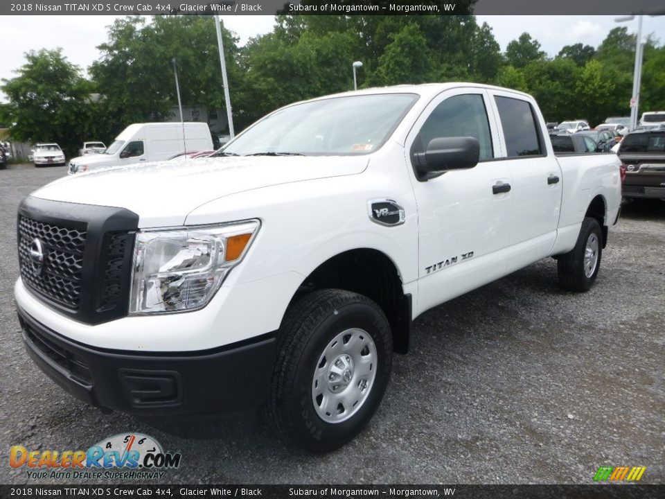 2018 Nissan TITAN XD S Crew Cab 4x4 Glacier White / Black Photo #7