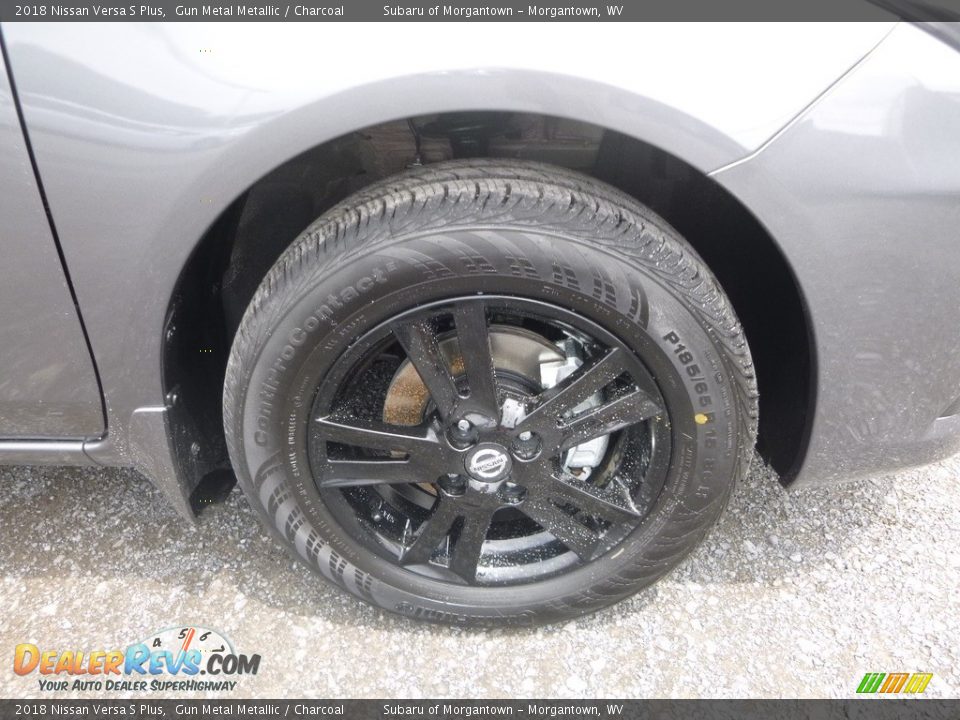 2018 Nissan Versa S Plus Gun Metal Metallic / Charcoal Photo #2