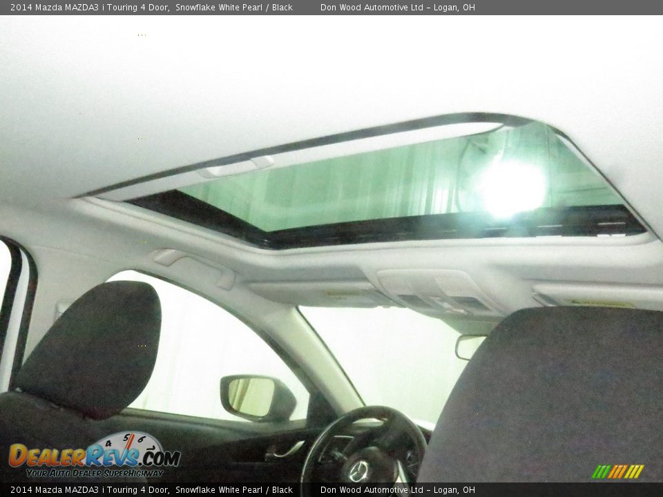 2014 Mazda MAZDA3 i Touring 4 Door Snowflake White Pearl / Black Photo #3
