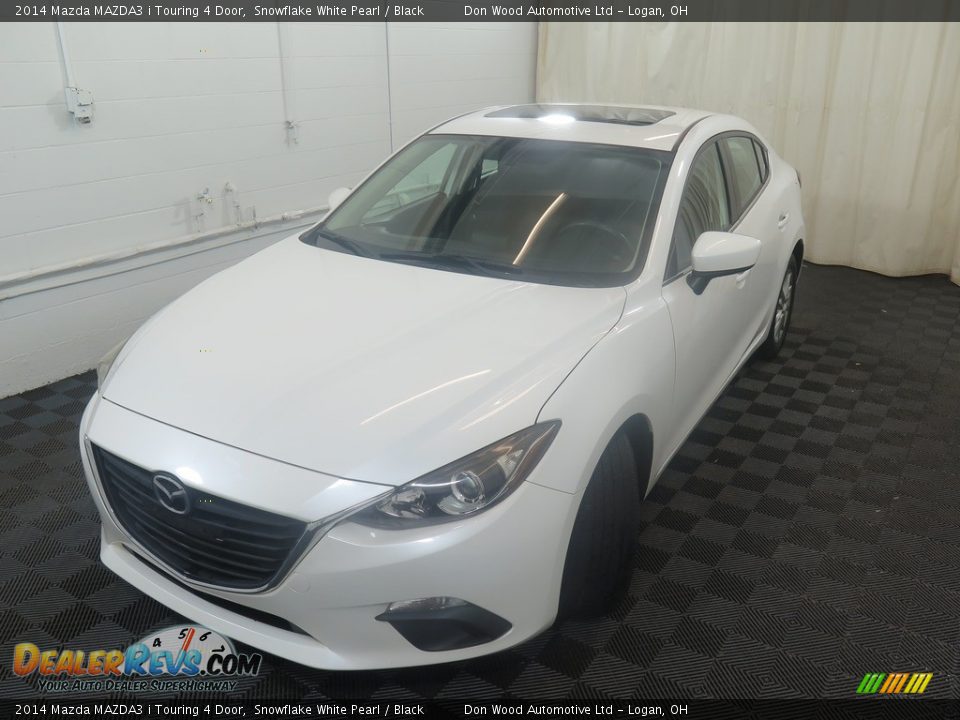 2014 Mazda MAZDA3 i Touring 4 Door Snowflake White Pearl / Black Photo #8
