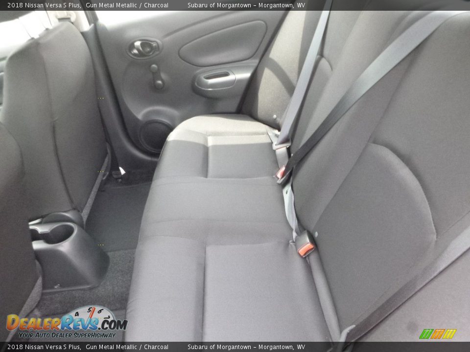 2018 Nissan Versa S Plus Gun Metal Metallic / Charcoal Photo #13