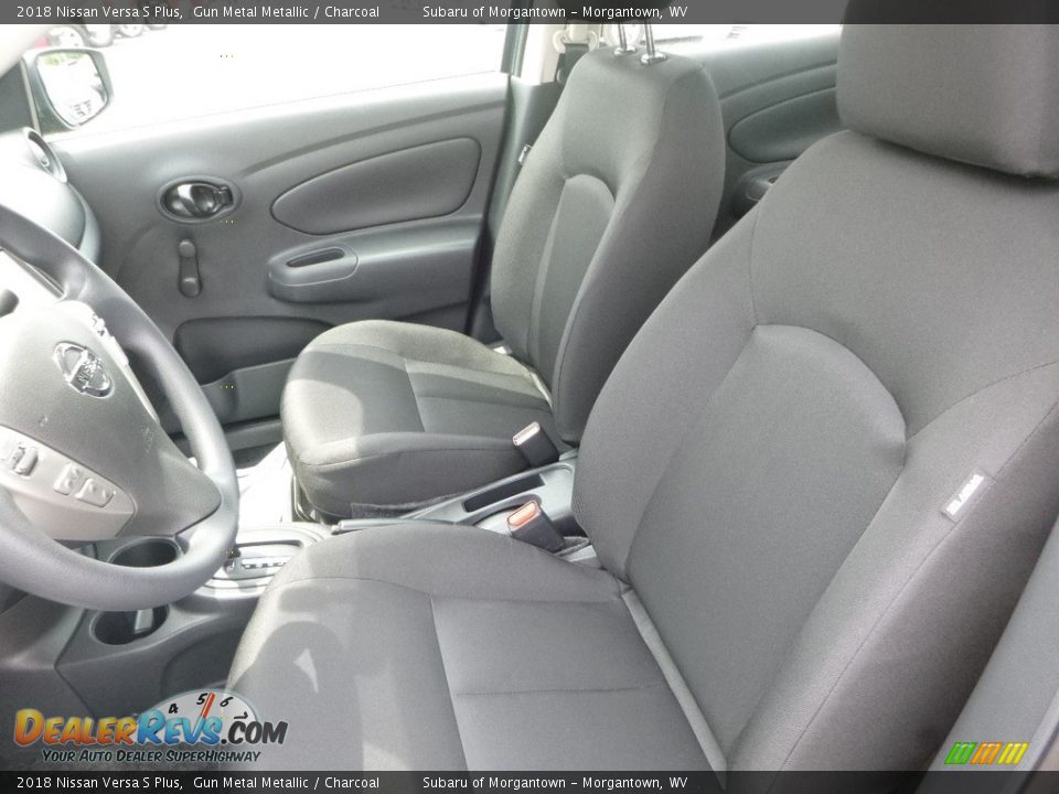2018 Nissan Versa S Plus Gun Metal Metallic / Charcoal Photo #15