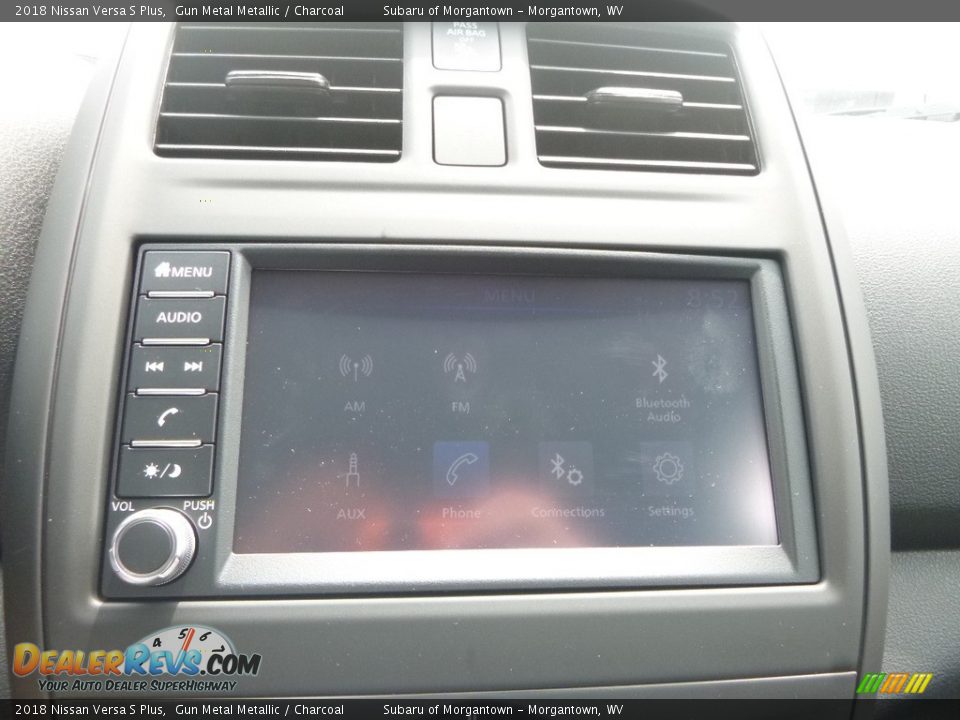 2018 Nissan Versa S Plus Gun Metal Metallic / Charcoal Photo #17