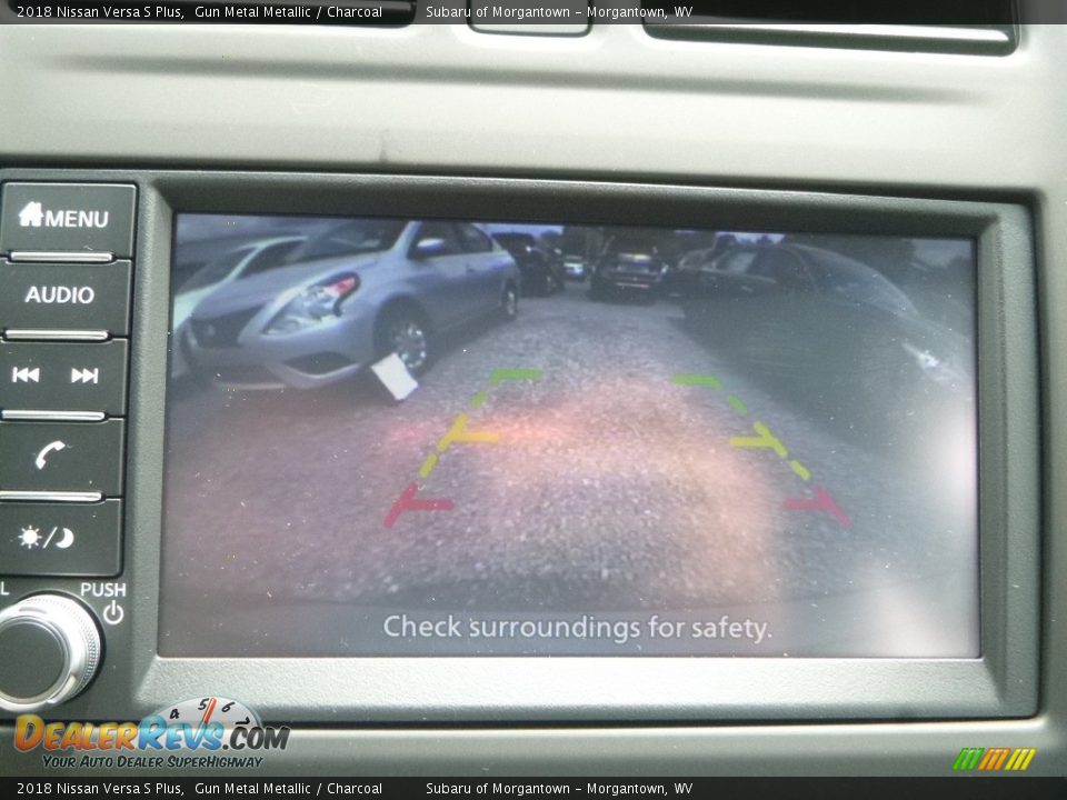 2018 Nissan Versa S Plus Gun Metal Metallic / Charcoal Photo #18