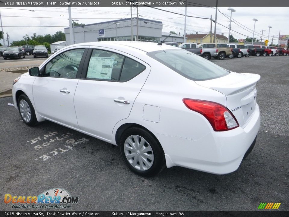 2018 Nissan Versa SV Fresh Powder White / Charcoal Photo #6