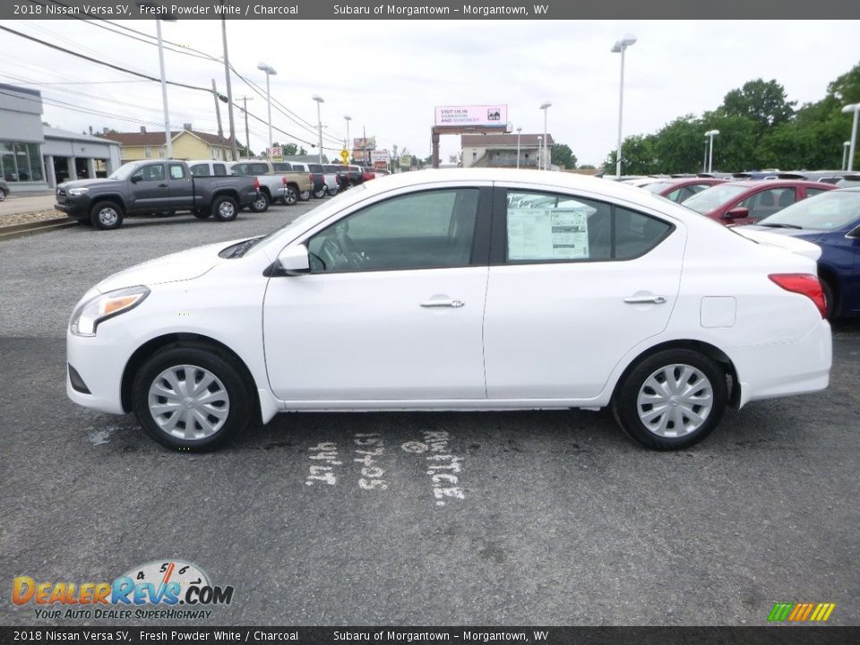 2018 Nissan Versa SV Fresh Powder White / Charcoal Photo #7