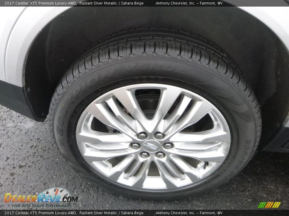 2017 Cadillac XT5 Premium Luxury AWD Radiant Silver Metallic / Sahara Beige Photo #7