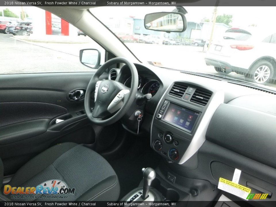 2018 Nissan Versa SV Fresh Powder White / Charcoal Photo #11