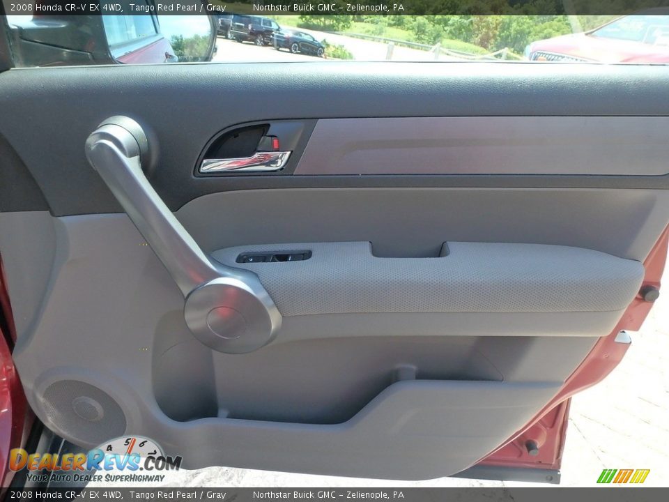 2008 Honda CR-V EX 4WD Tango Red Pearl / Gray Photo #7