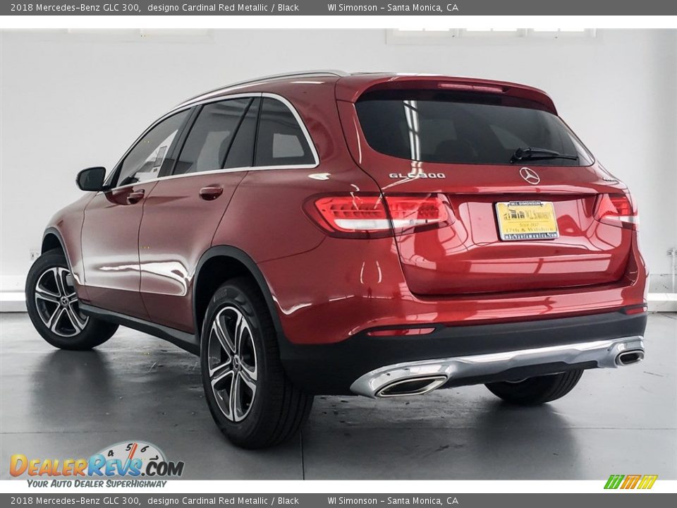 2018 Mercedes-Benz GLC 300 designo Cardinal Red Metallic / Black Photo #3
