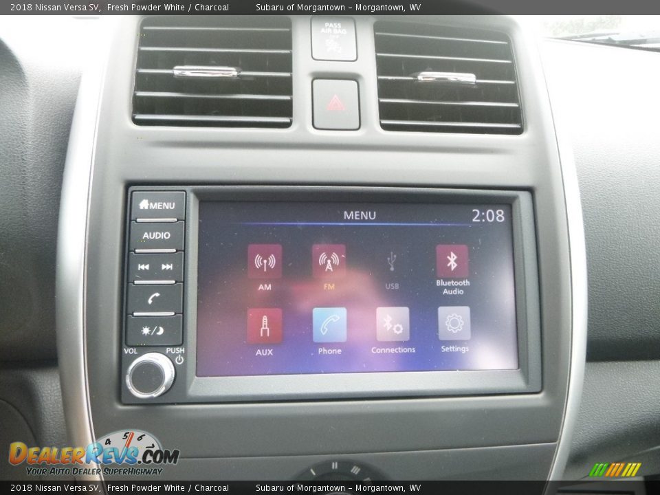 2018 Nissan Versa SV Fresh Powder White / Charcoal Photo #16