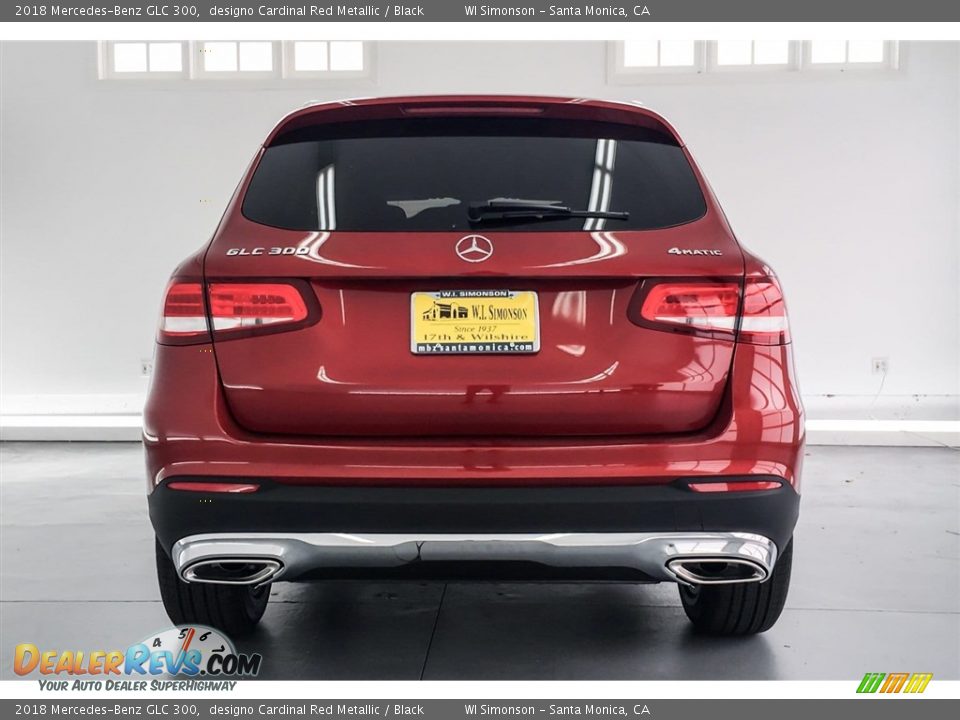 2018 Mercedes-Benz GLC 300 designo Cardinal Red Metallic / Black Photo #4