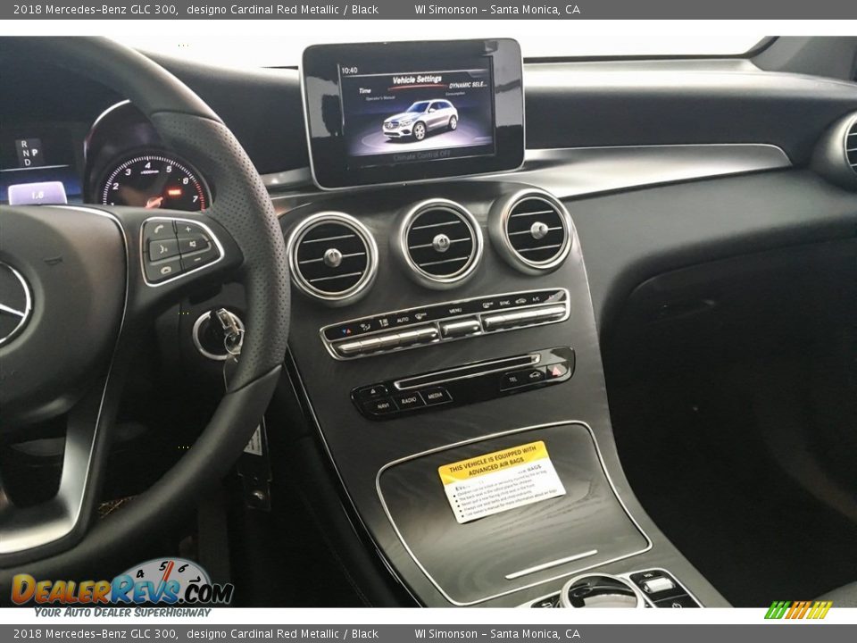 2018 Mercedes-Benz GLC 300 designo Cardinal Red Metallic / Black Photo #6