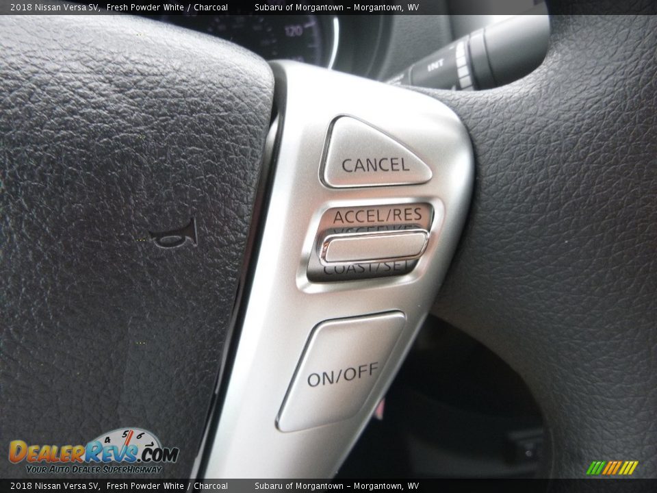2018 Nissan Versa SV Fresh Powder White / Charcoal Photo #19