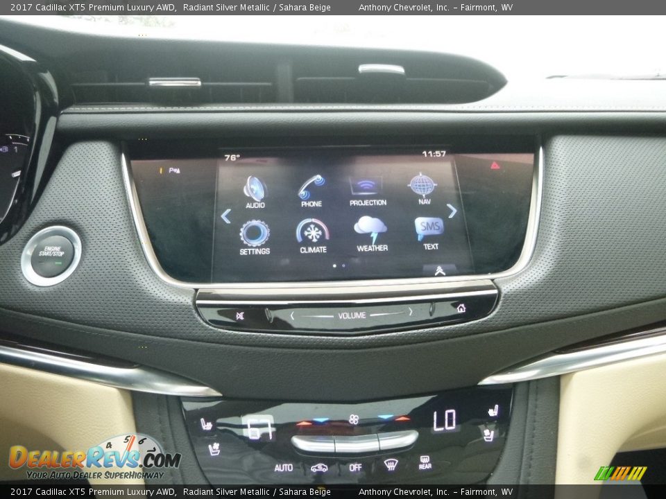 2017 Cadillac XT5 Premium Luxury AWD Radiant Silver Metallic / Sahara Beige Photo #16