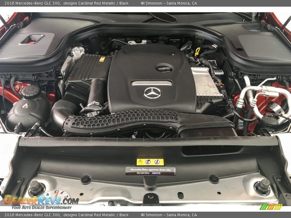 2018 Mercedes-Benz GLC 300 designo Cardinal Red Metallic / Black Photo #8