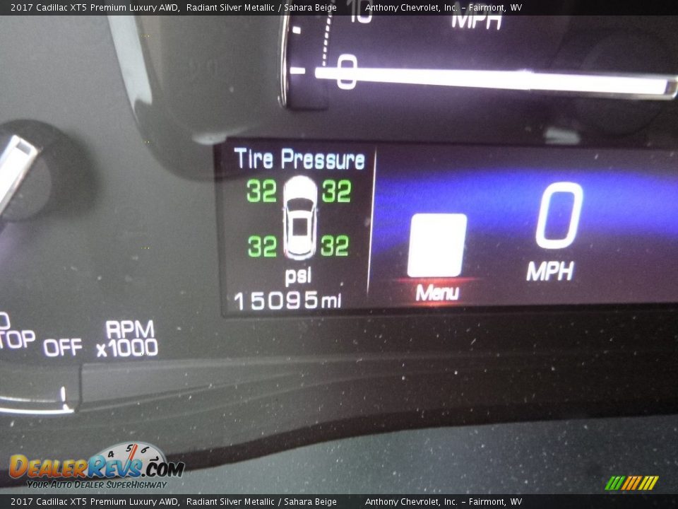 2017 Cadillac XT5 Premium Luxury AWD Radiant Silver Metallic / Sahara Beige Photo #18