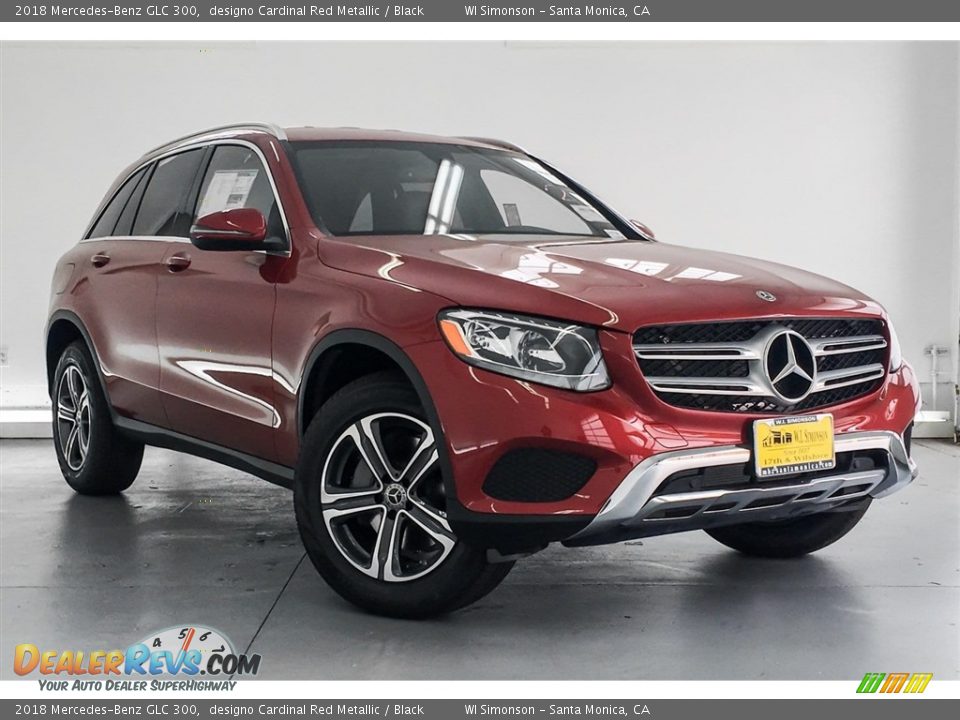 2018 Mercedes-Benz GLC 300 designo Cardinal Red Metallic / Black Photo #12
