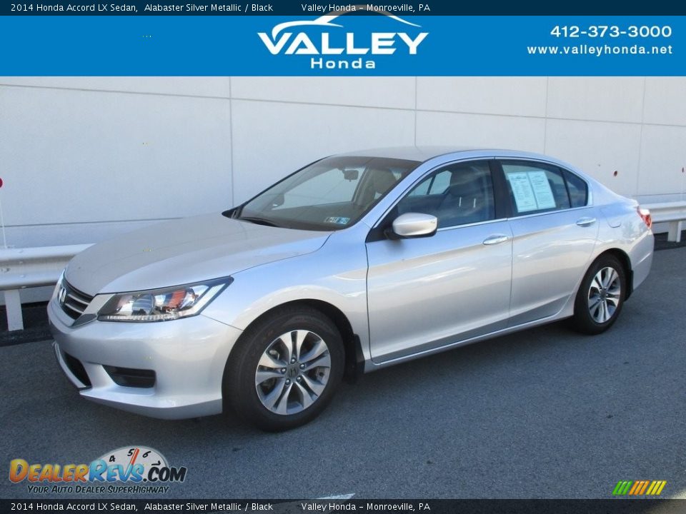 2014 Honda Accord LX Sedan Alabaster Silver Metallic / Black Photo #1