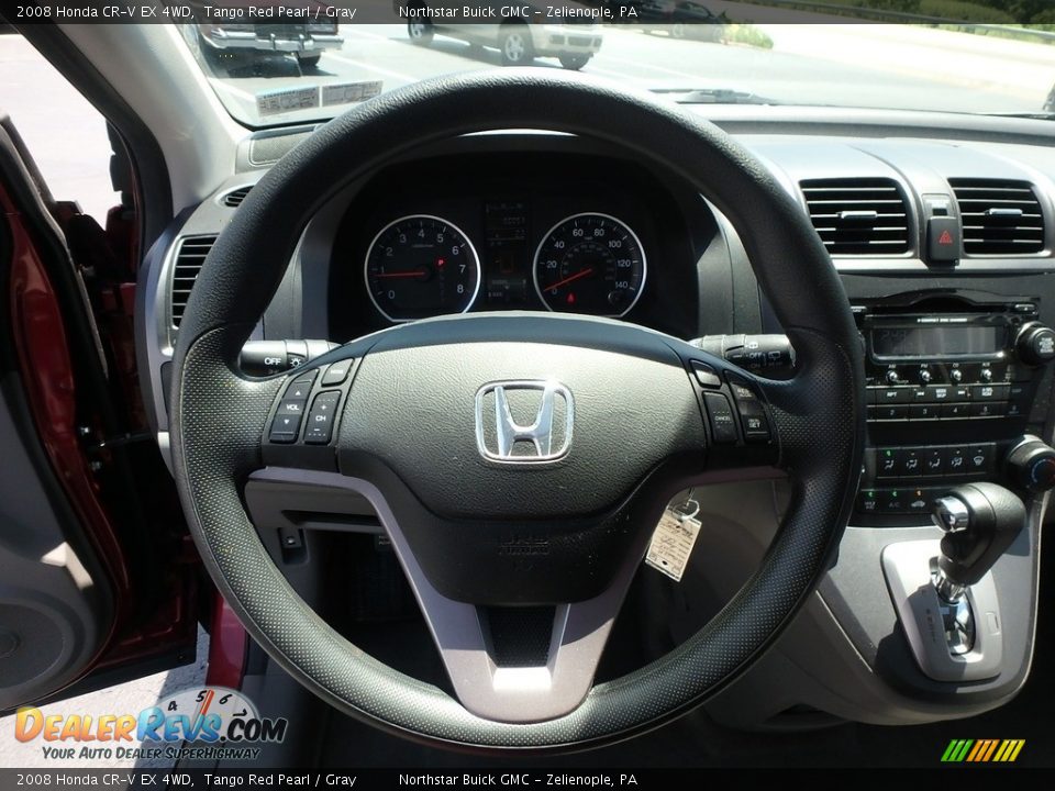 2008 Honda CR-V EX 4WD Tango Red Pearl / Gray Photo #24