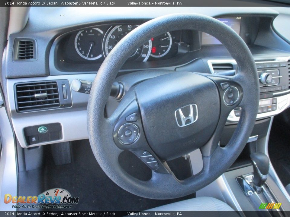 2014 Honda Accord LX Sedan Alabaster Silver Metallic / Black Photo #13
