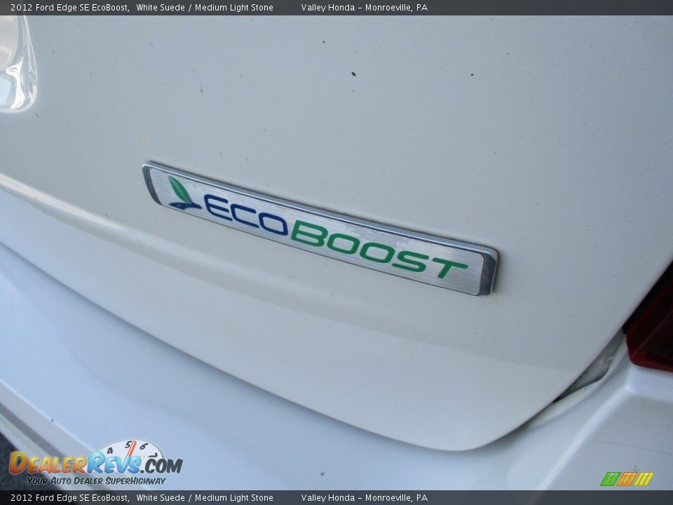 2012 Ford Edge SE EcoBoost White Suede / Medium Light Stone Photo #6