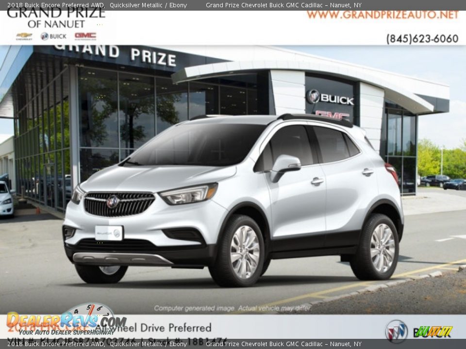 2018 Buick Encore Preferred AWD Quicksilver Metallic / Ebony Photo #1