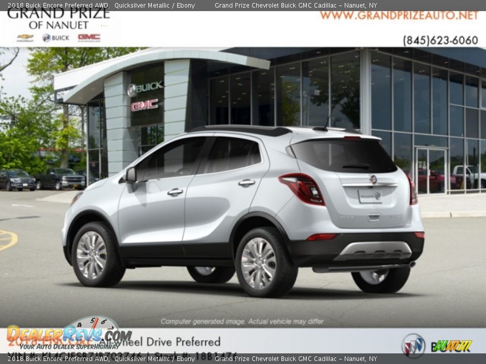 2018 Buick Encore Preferred AWD Quicksilver Metallic / Ebony Photo #3