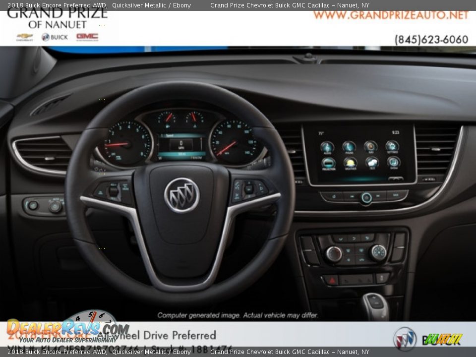 2018 Buick Encore Preferred AWD Quicksilver Metallic / Ebony Photo #5
