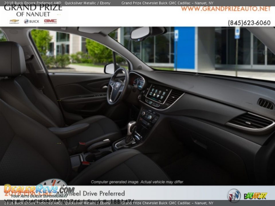 2018 Buick Encore Preferred AWD Quicksilver Metallic / Ebony Photo #6
