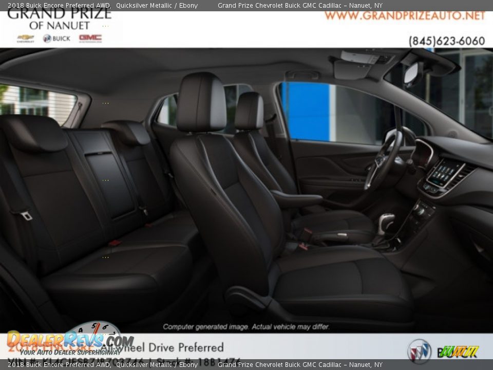 2018 Buick Encore Preferred AWD Quicksilver Metallic / Ebony Photo #8