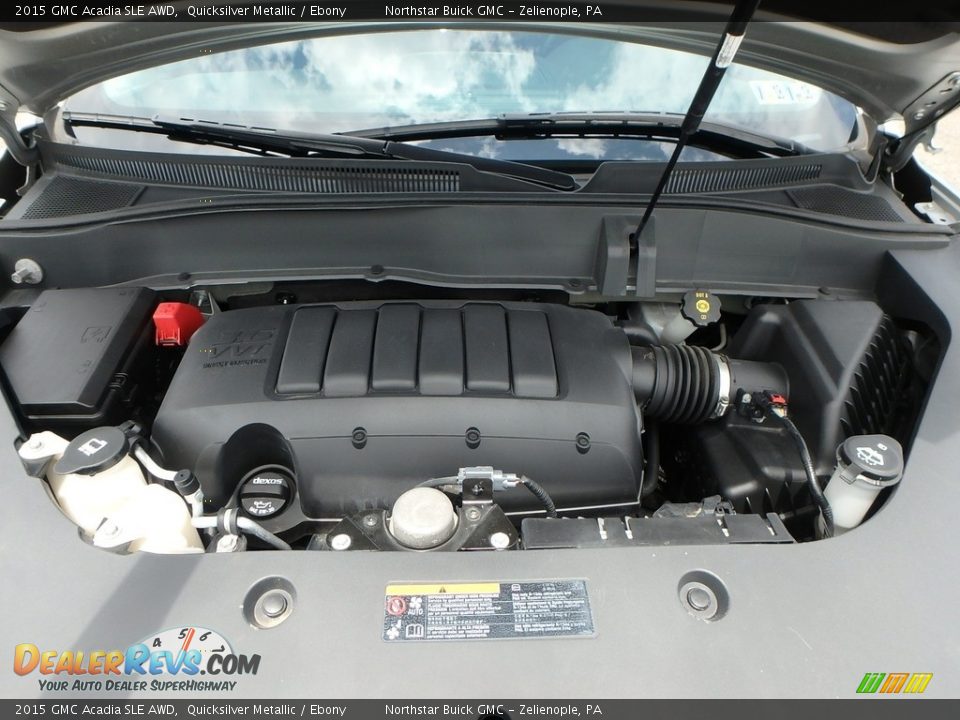 2015 GMC Acadia SLE AWD Quicksilver Metallic / Ebony Photo #3