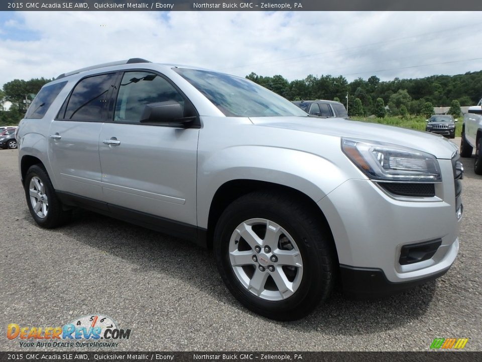 2015 GMC Acadia SLE AWD Quicksilver Metallic / Ebony Photo #4