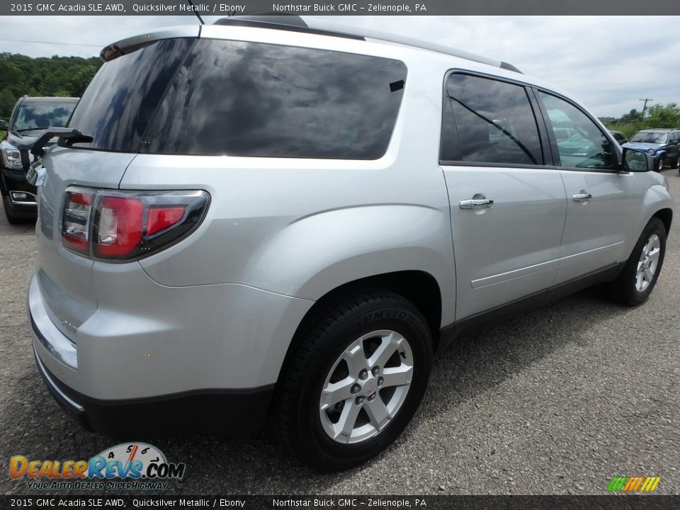 2015 GMC Acadia SLE AWD Quicksilver Metallic / Ebony Photo #10