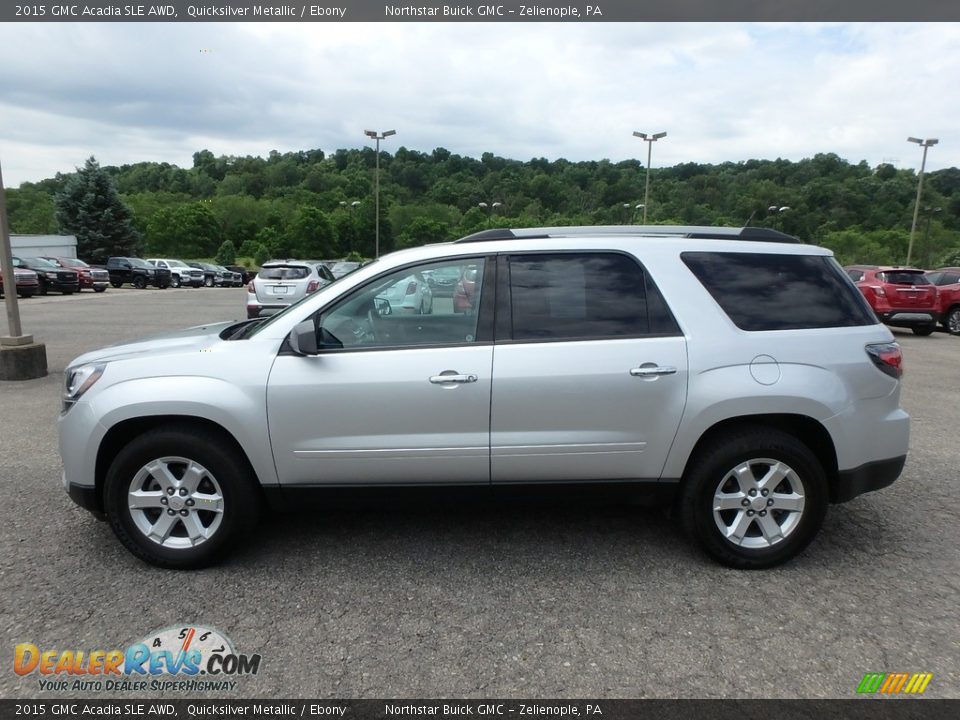 2015 GMC Acadia SLE AWD Quicksilver Metallic / Ebony Photo #14