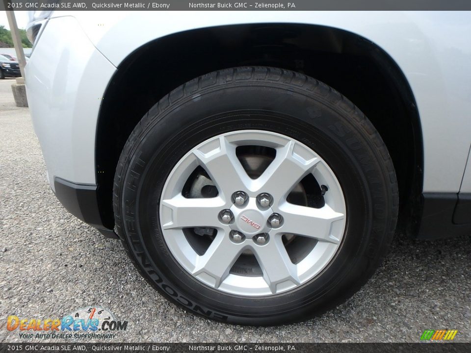2015 GMC Acadia SLE AWD Quicksilver Metallic / Ebony Photo #15