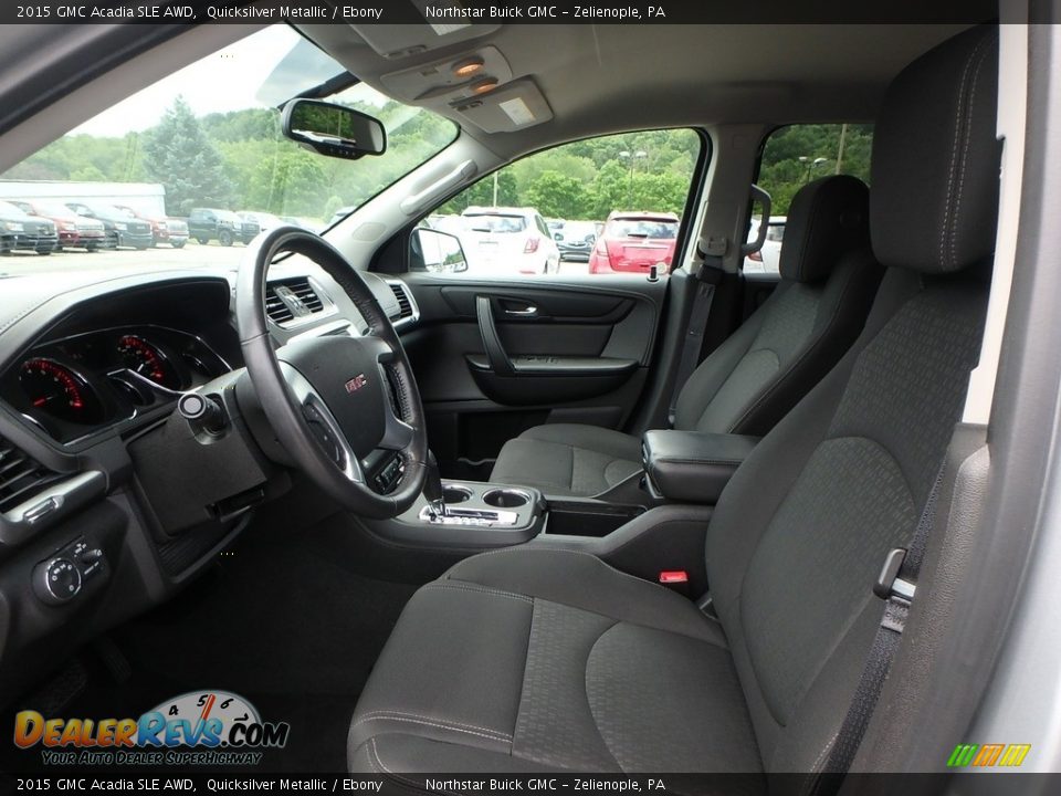 2015 GMC Acadia SLE AWD Quicksilver Metallic / Ebony Photo #16