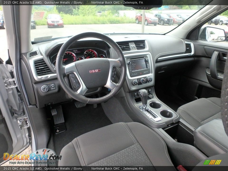 2015 GMC Acadia SLE AWD Quicksilver Metallic / Ebony Photo #19